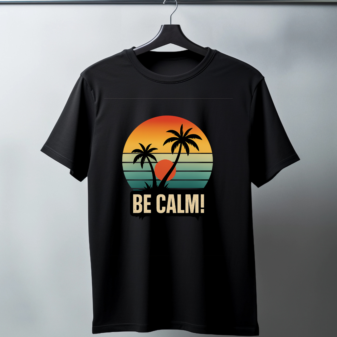 Calm Black Classic Crew T-Shirt