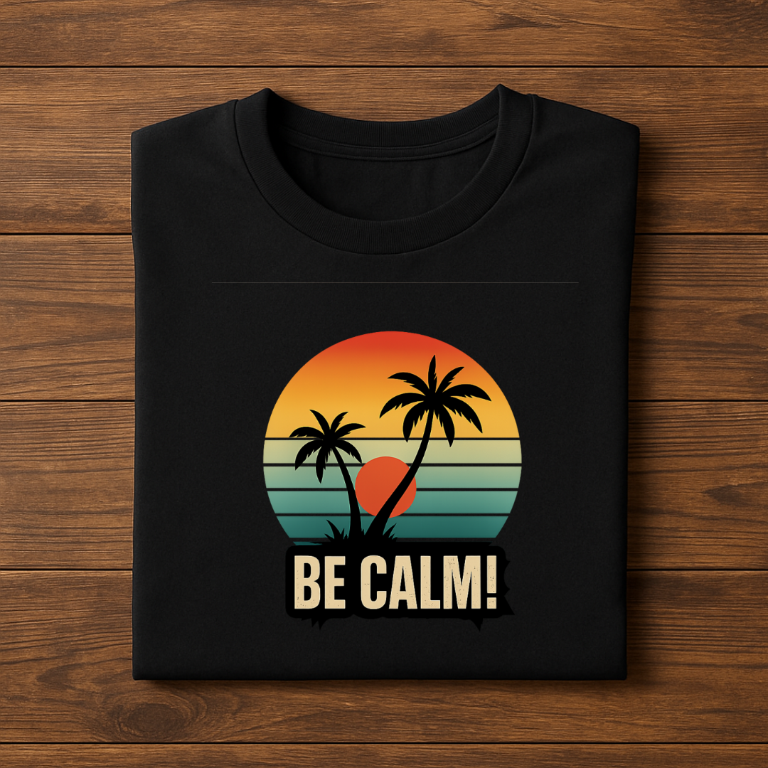 Calm Black Classic Crew T-Shirt