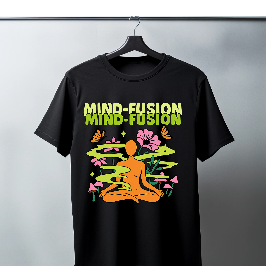 Mind Fusion Black Classic Crew T-Shirt