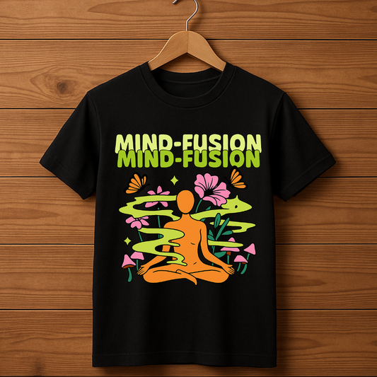 Mind Fusion Black Classic Crew T-Shirt