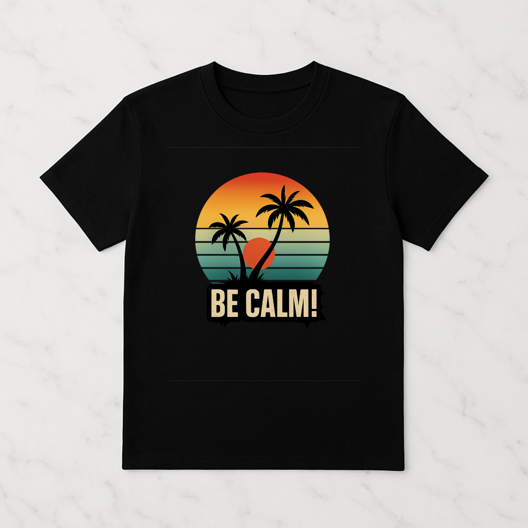 Calm Black Classic Crew T-Shirt