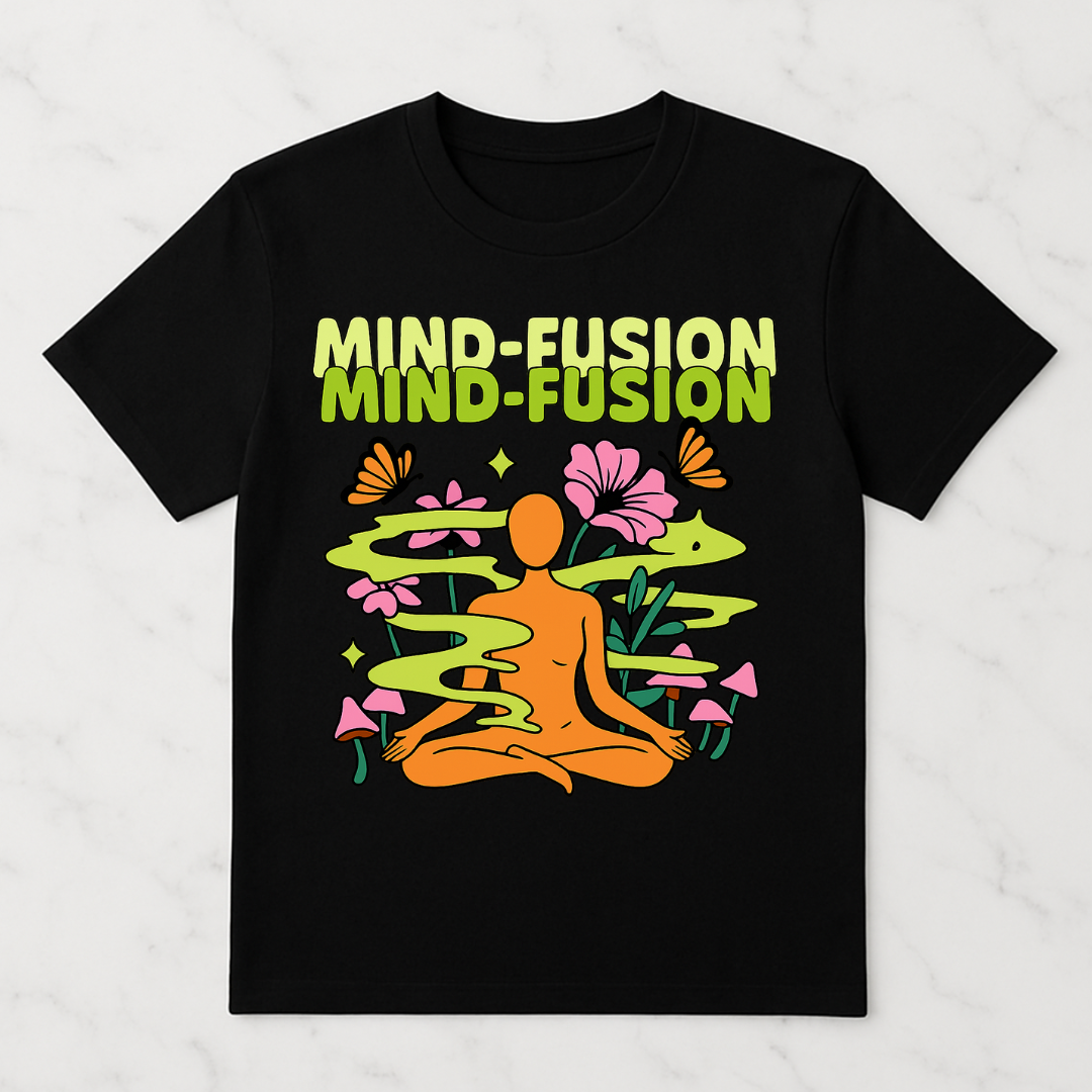 Mind Fusion Black Classic Crew T-Shirt